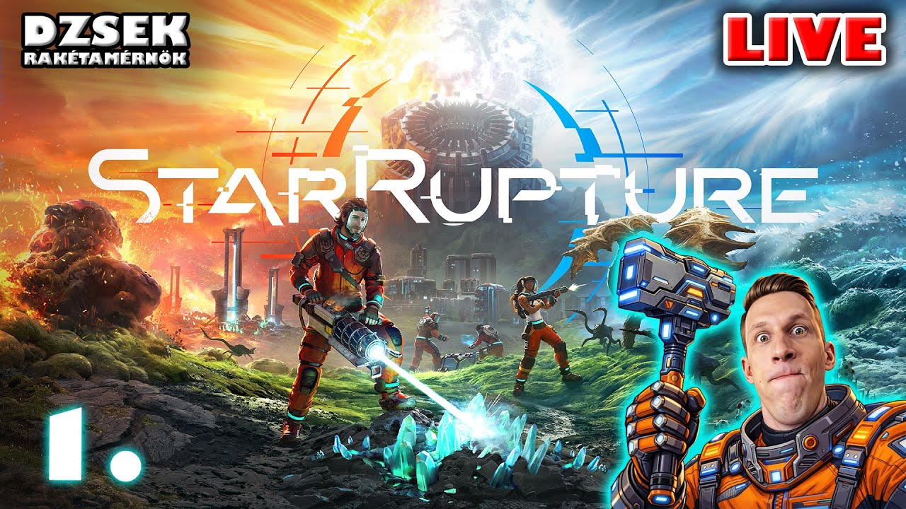 🔴 StarRupture - 1. Rész - Épüljön a Gyár, hulljanak a Bogarak!