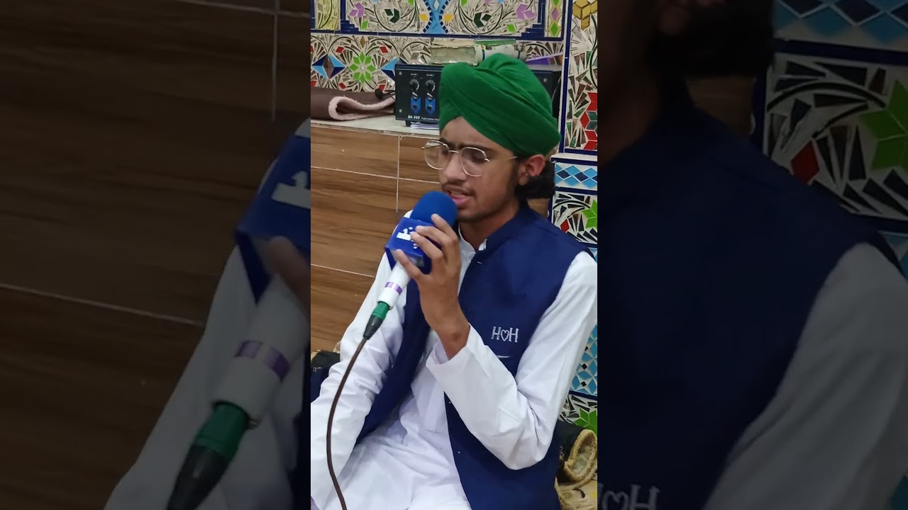 لوری محفل میں چادر تنی نور کی حافظ حسن رضا عطاری صاحب ماشاءاللہ 