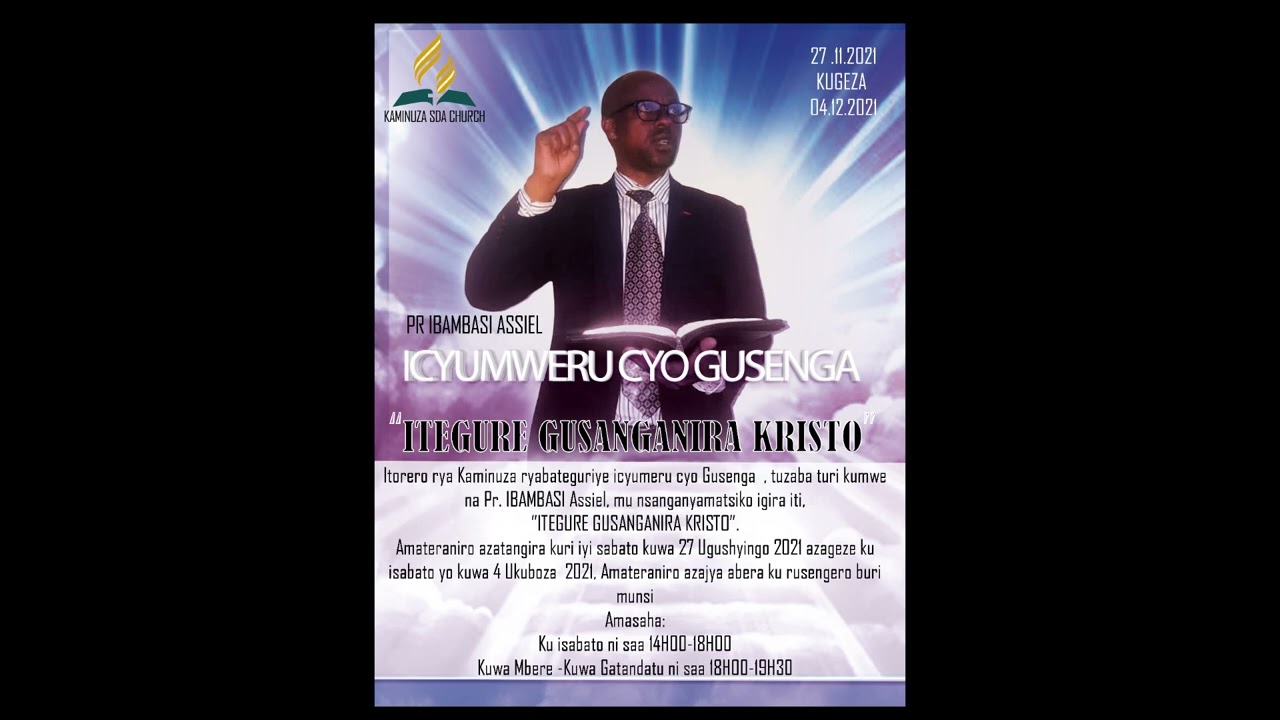 06 Ubuturo Bwera n`Imitima yacu Part 2 by Pr IBAMBASI Assiel Kaminuza SDA Church