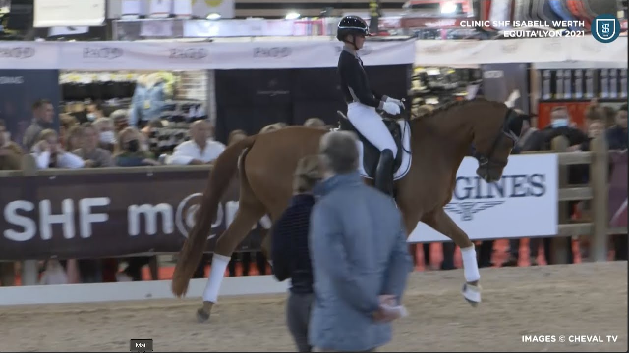 Equita'Lyon 2021 : Clinic Dressage Isabell Werth - MUSCHAMP'S QUEEN OLD et Alizée ROUSSEL