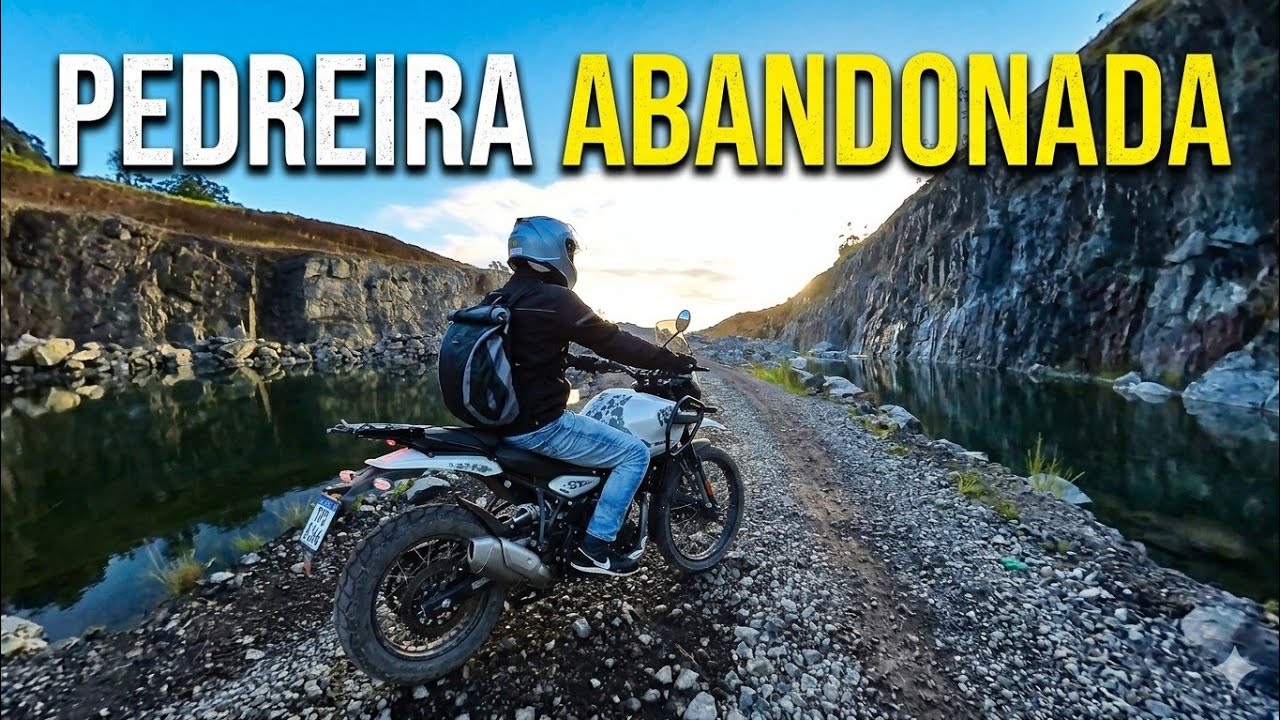 Explorando uma pedreira abandonada de moto | Himalayan 450 | Estrada Afora #07