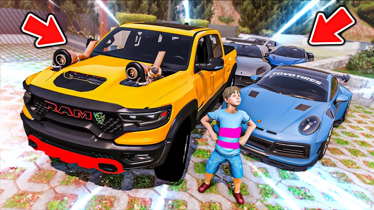 القصر الفخم مليان سيارات سباق اسطورية !! || GTA V
