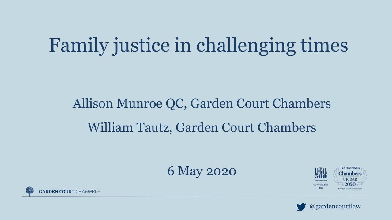 Part 1 - Remote hearings: changing the landscape, William Tautz & Allison Munroe QC