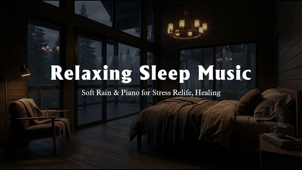 Peaceful Piano with Gentle Rainfall for Anxiety Relief, Stress Reduction and Deep Relaxation