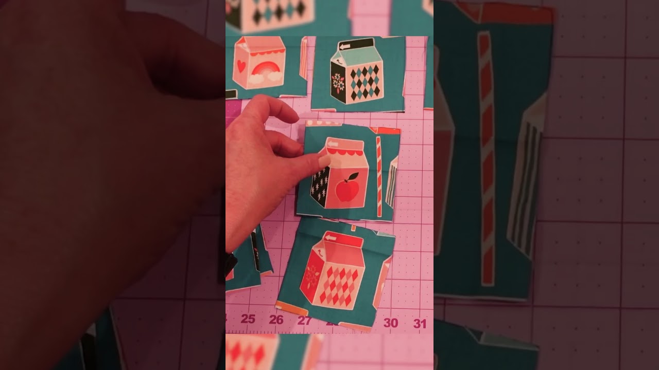 I LOVE fussy cutting fabric #modernquilting #fabriccutting