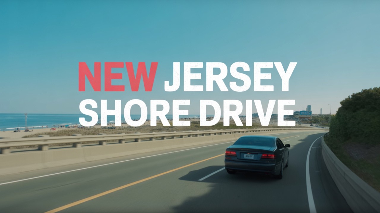 Driving the New Jersey Shore.Scenic Coastal Tour 4K (2025) ASMR for sleep