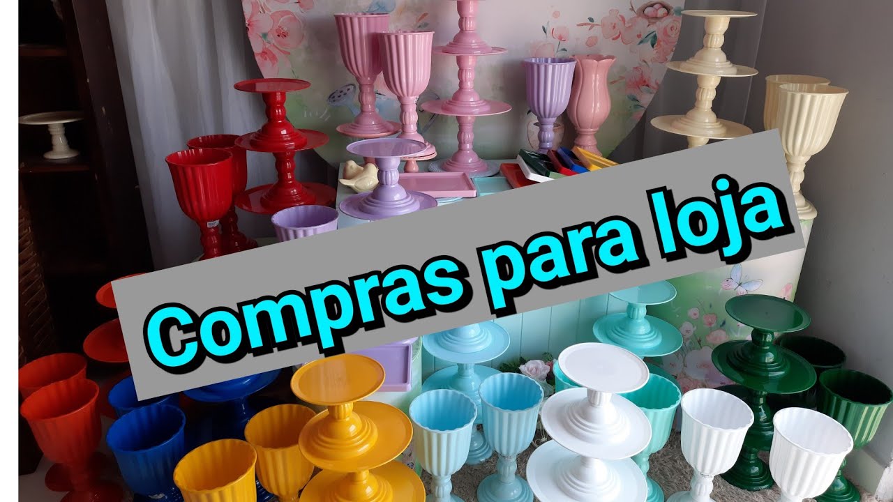 Compras para loja/ comprei peças em acrílico/ mostrei as cômodas nova