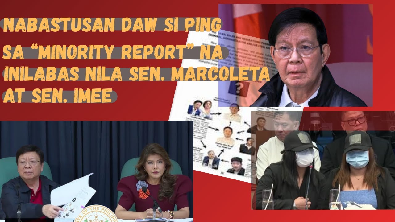 Lacson nabastusan daw sa Minority Report nila Sen. Marcoleta