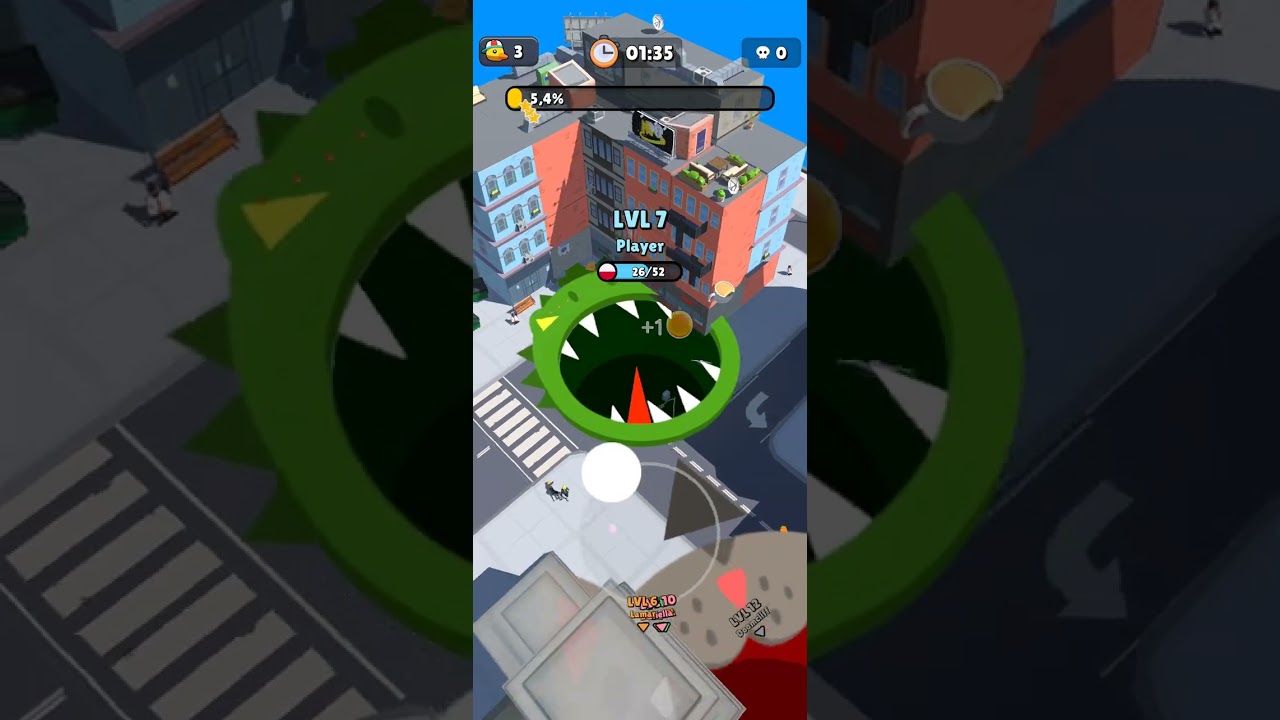Hole.io - skórki i walka o pola