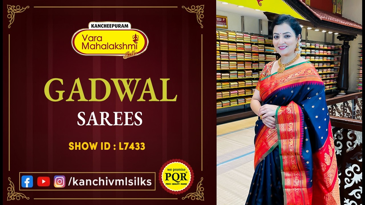 Gadwal Sarees Collection | WhatsApp Number 89 0001 0002 | Kancheepuram Varamahalakshmi Silks LIVE