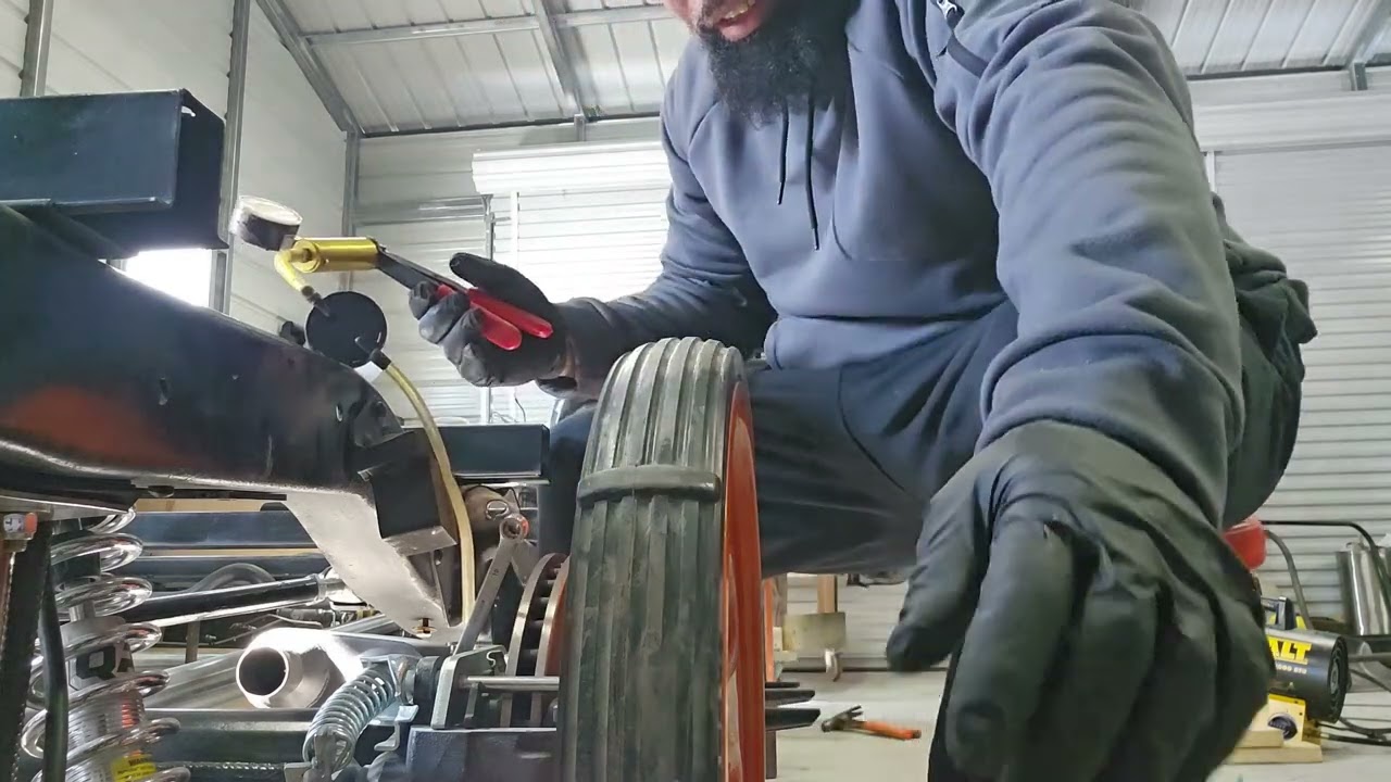 Chevy  1954 3100  brake system  is bleed.
