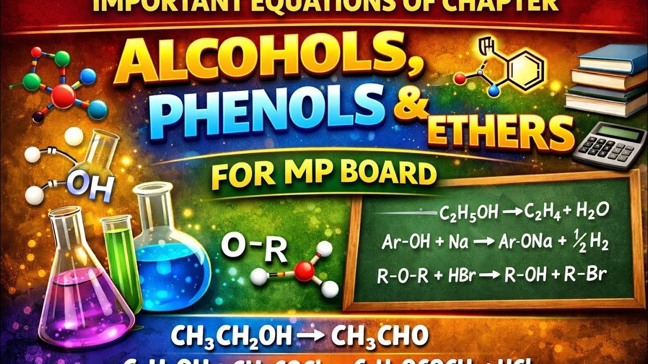 Important reactions of alcohol, phenol and ether/important reactions of organic chemistry