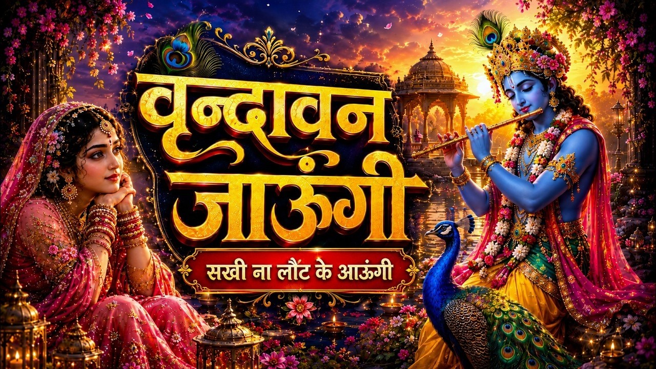 Vrindavan Jaungi | वृन्दावन जाउंगी | मेरे उठे विरह में पीर | Krishna Bhajan 2025 | #krishna #radhe