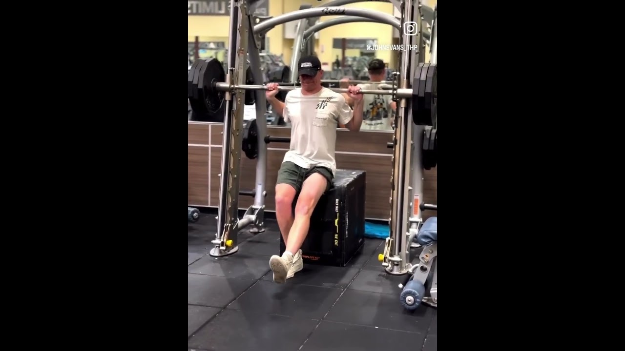 2 up 1 down Smith Machine Pistol Squat to Box (John Evans)