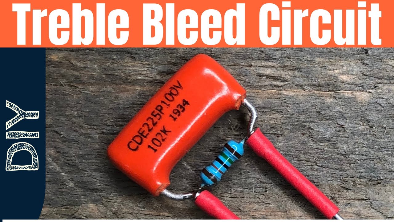 Guitar Bleed Circuit Build, Install and Test using a Orange Drop Capacitor and a 150k Resistor