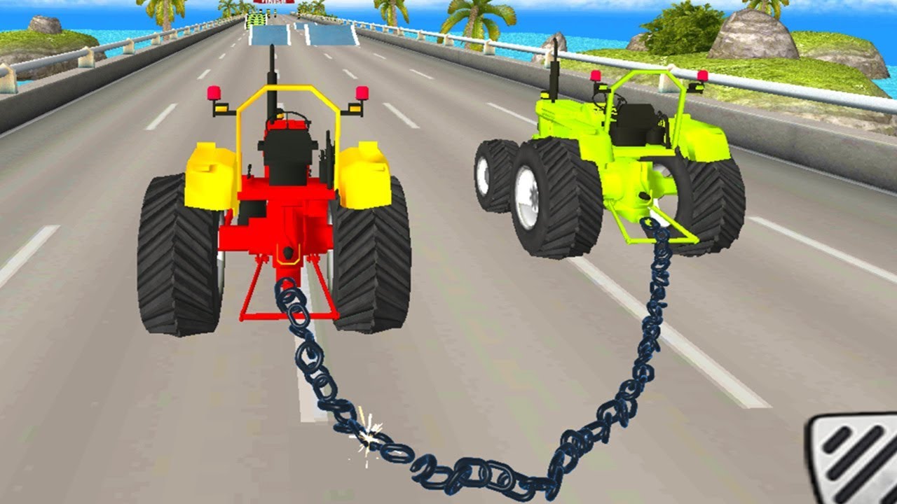 Real Chained Tractors 3D Driver Android Gameplay HD 2018