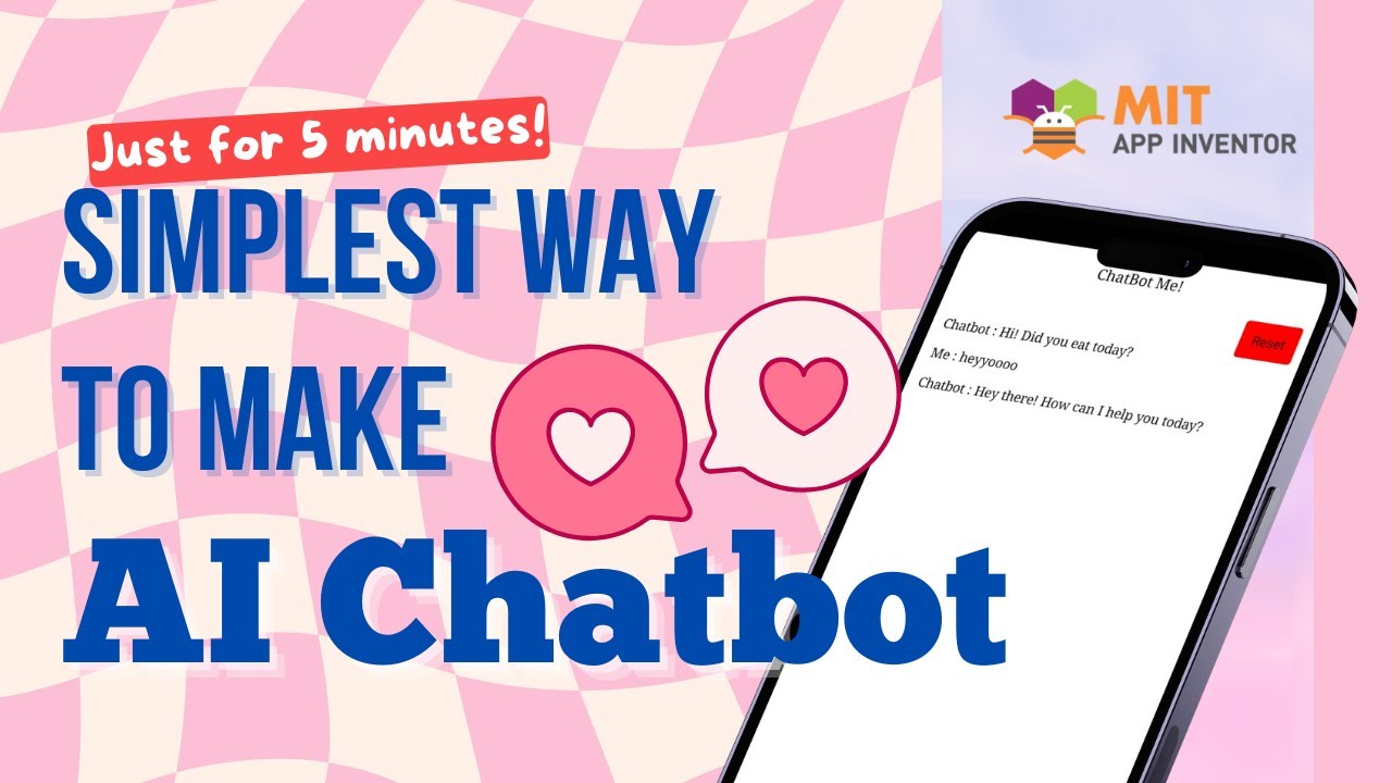 Make Simplest AI Chatbot using App Inventor | 5 minutes tutorial!