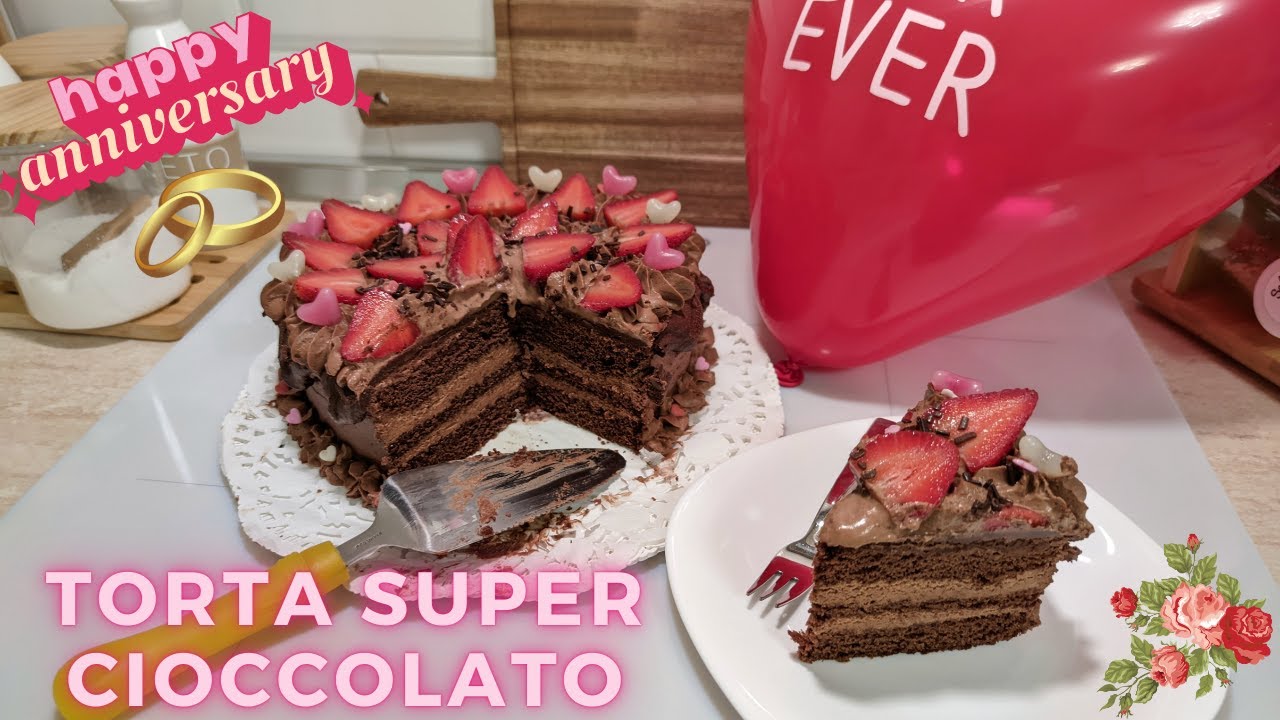 TORTA SUPER CIOCCOLATO | TORTA CUORE AL CIOCCOLATO | TORTA ANNIVERSARIO | TORTA SAN VALENTINO | CAKE