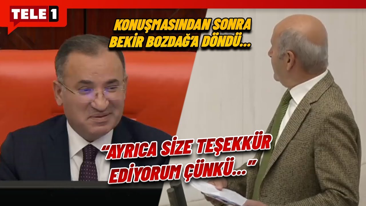 DEM Parti'li Aslan'ın 'Kürtçe' göndermesine Bekir Bozdağ da gülmeden duramadı