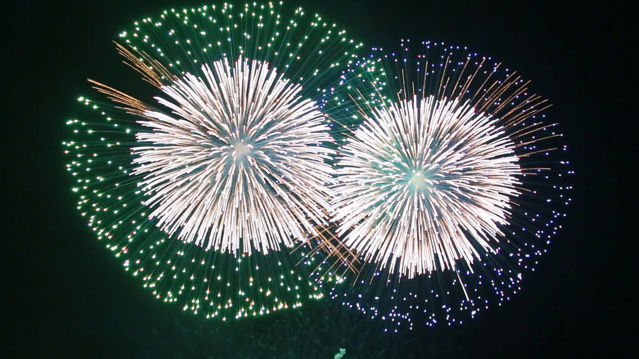 2015桑名水郷花火大会 超特大仕掛 二尺玉同時打上