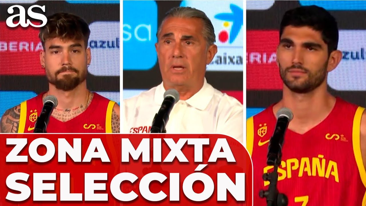 🏀ZONA MIXTA, SELECCIÓN BALONCESTO MASCULINA: SCARIOLO, ALDAMA, LOS HERNANGÓMEZ... ! EUROBASKET