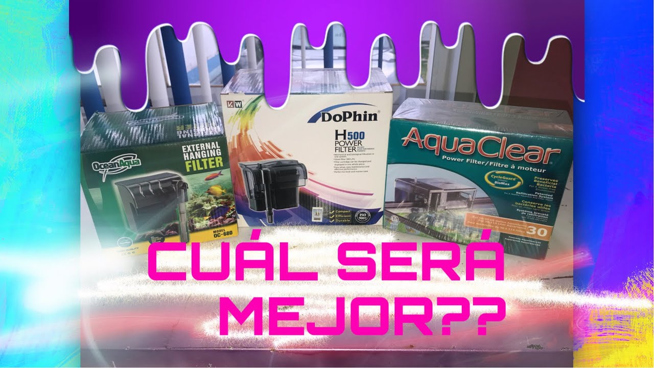 AQUACLEAR 20 vs OCEAN AQUA 680 vs DOPHIN 500 quien GANARÁ?