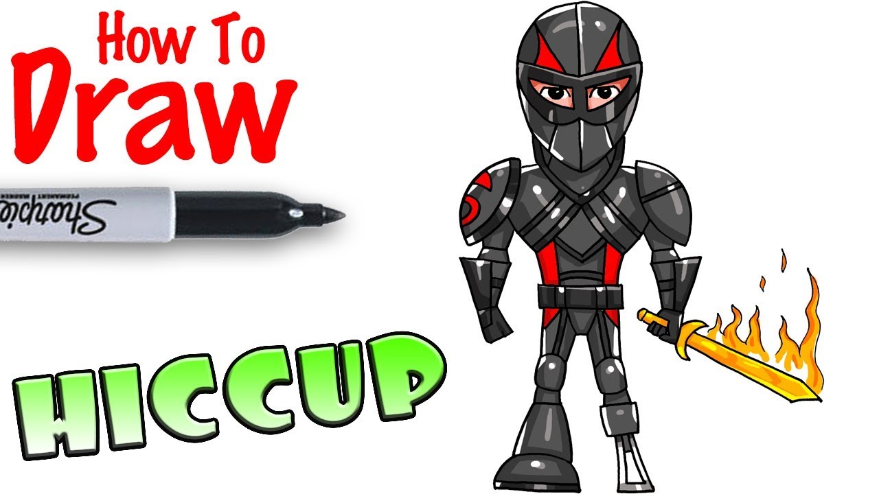 How to Draw Hiccup with Armour and Dragon Blade