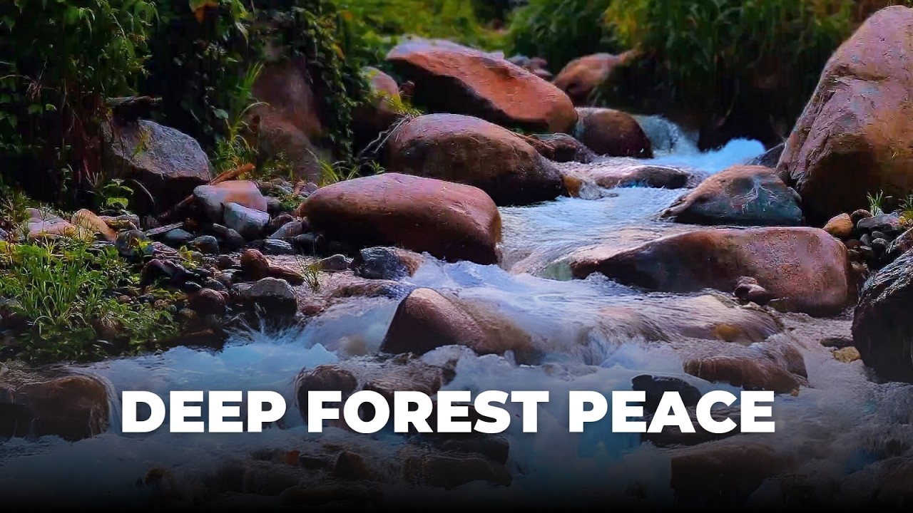 Relax & Unwind with Deep Forest Sounds and a Bubbling Brook | ASMR Nature for Sleep & Study