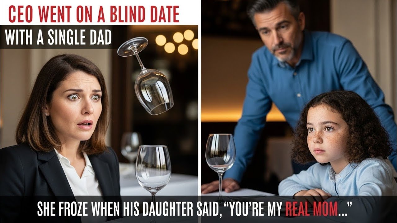 CEO Went on a Blind Date With a Single Dad — She Froze When His Daughter Said, “You’re My Real Mom…