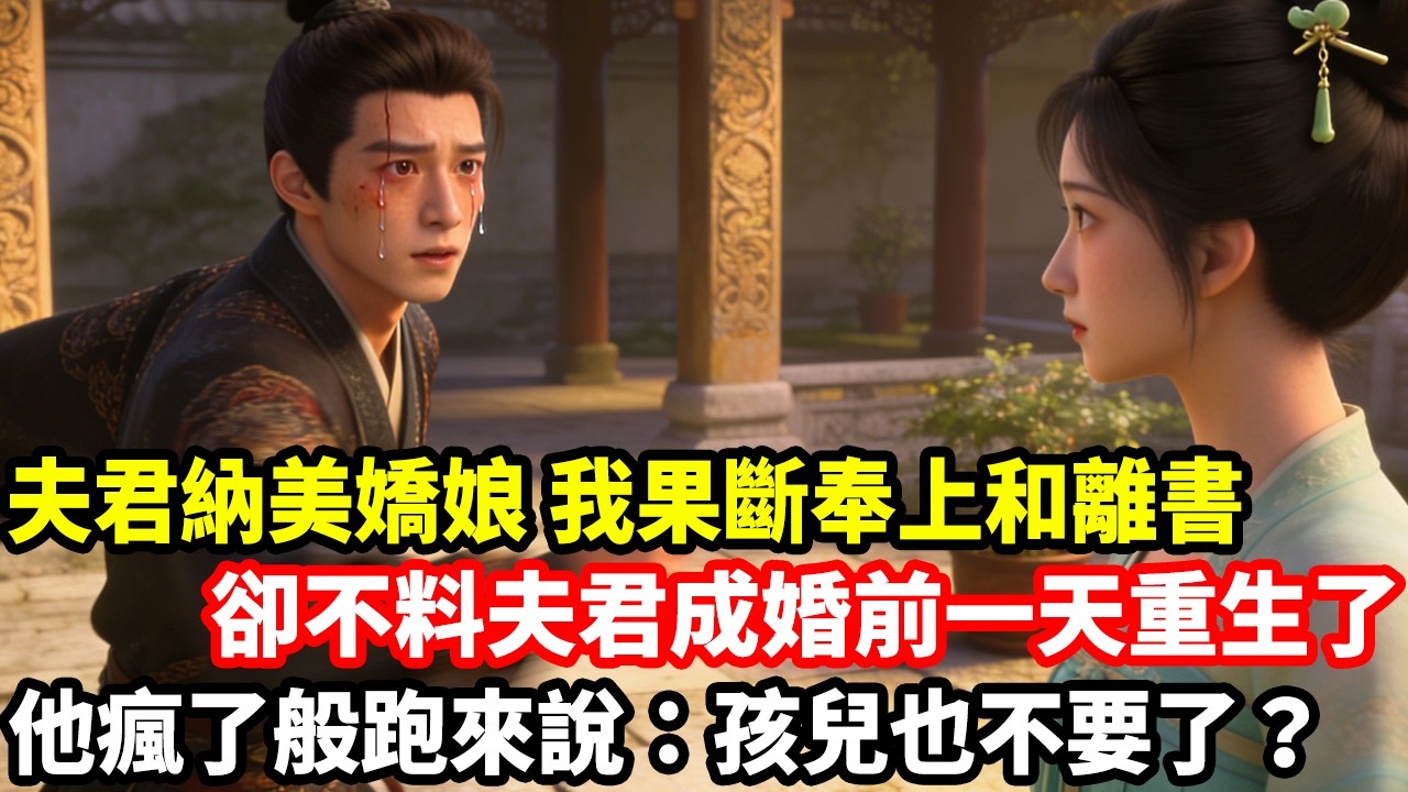夫君納美嬌娘，我果斷奉上和離書，卻不料夫君成婚前一天重生了，他瘋了般跑來說：孩兒也不要了？