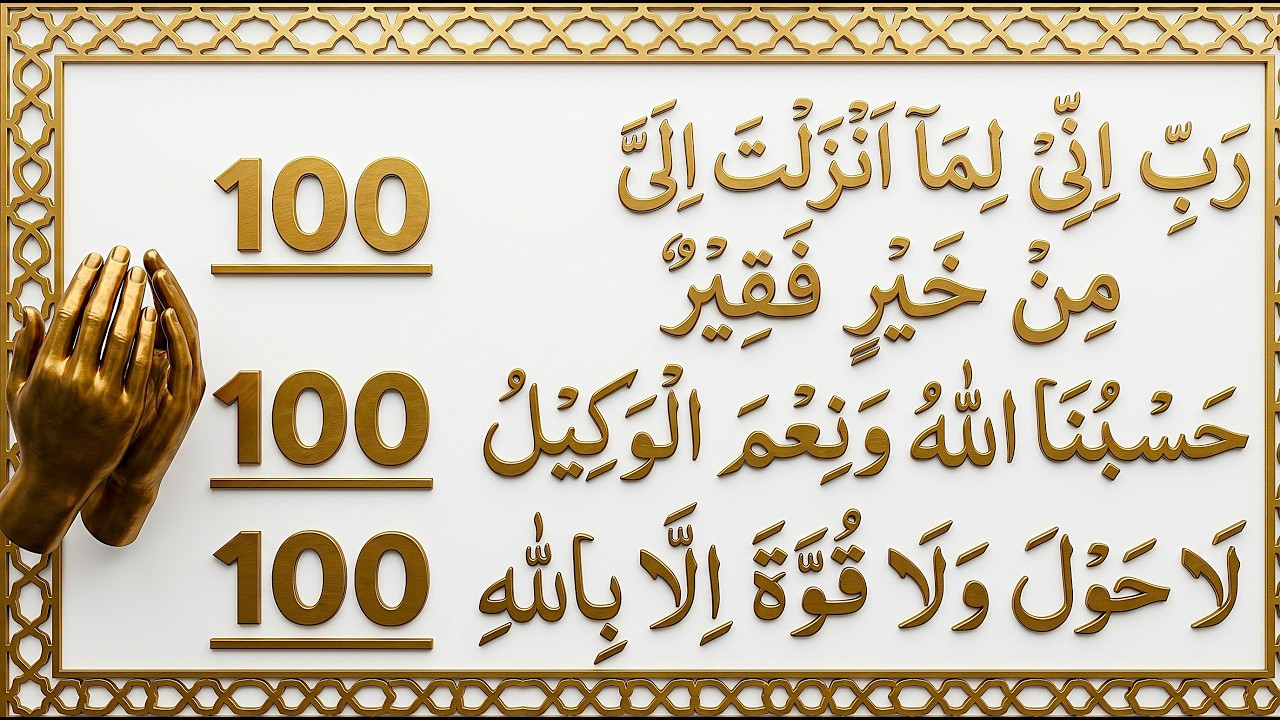 Rabbi Inni Lima Anzalta Ilayya Min Khairin Faqir | Hasbunallahu Wa Ni'mal Wakeel | Lahawla walakuata