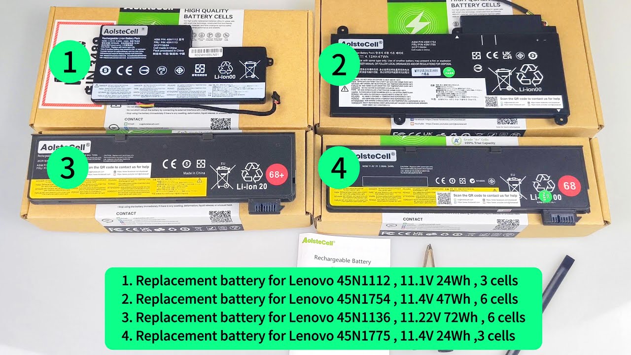 Replacement battery for Lenovo ThinkPad X240 ( 24Wh 3 cells&47Wh 6 cells&72Wh 6 cells&24Wh 3 cells )