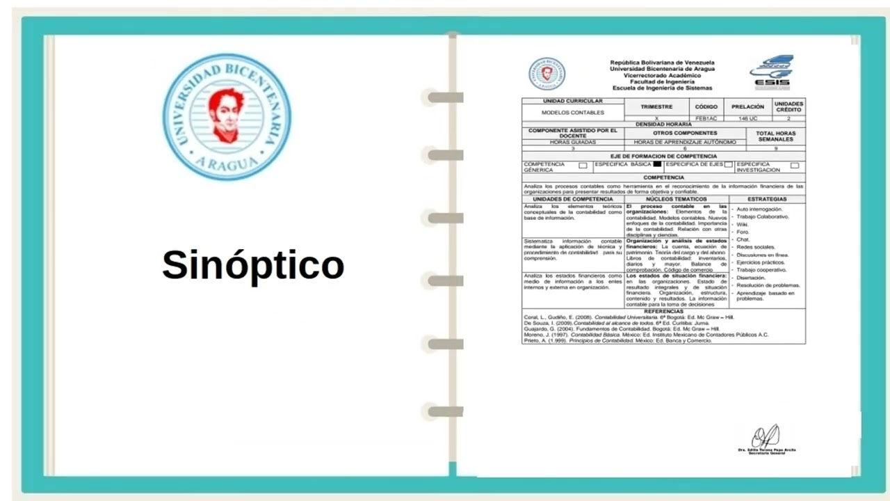 Actividad síncrona uno (1) Modelos Contables Táchira Prof. Gustavo Silva UBA 2026-1