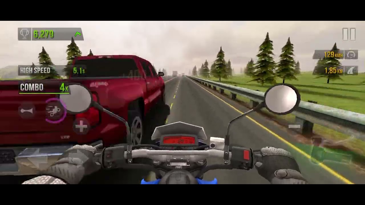 No horn challenge in traffic racer 😨😨😰 