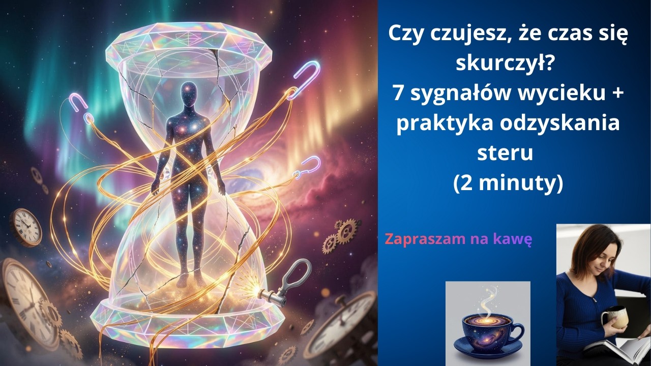 Czy czujesz, że czas się skurczył? 7 sygnałów wycieku + praktyka odzyskania steru (2 minuty)
