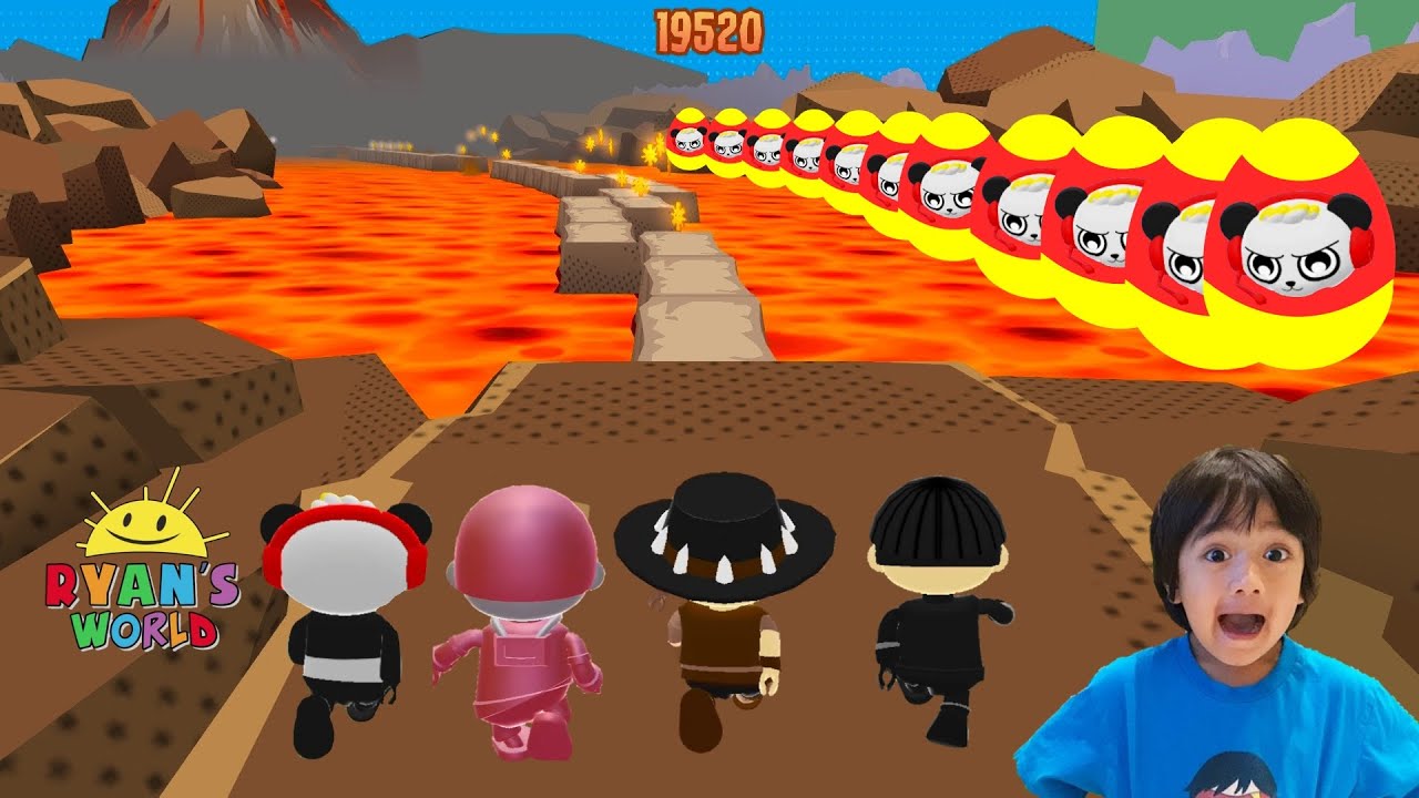 Tag with Ryan - Combo Panda 🆚 Dino Excavator Ryan 🆚 Indra red Robo Ryan 