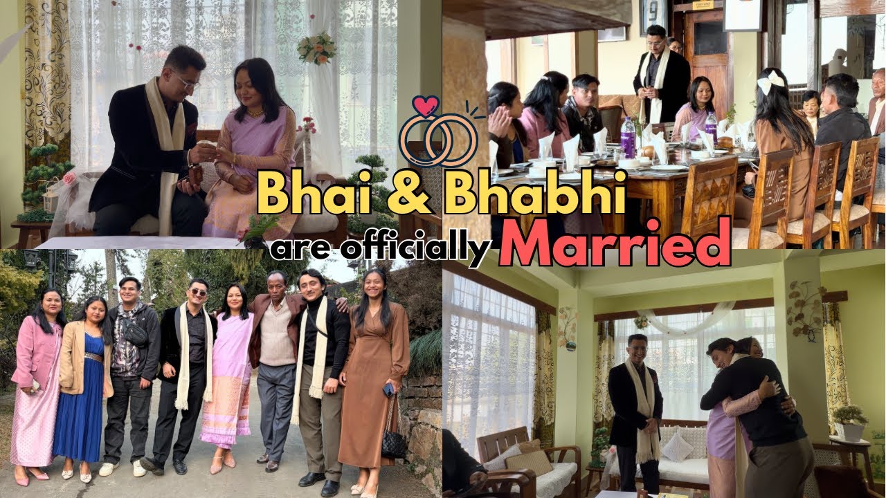 Bhai and Bhabhi are officially Married 🤩🥹Hum sab gaye lunch pr family ke sath to celebrate 🥳🤪