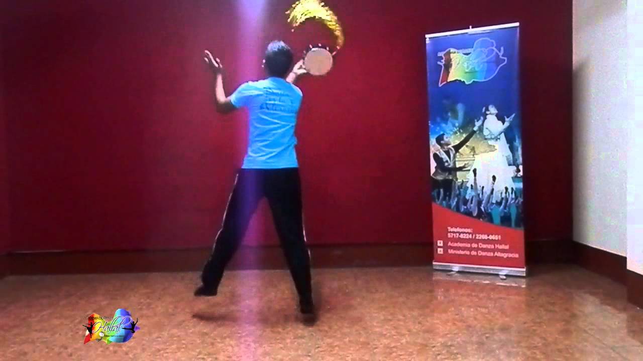 Tutorial de Danza con Pandero (Nivel Avanzado) - Me gozaré - Graduación Academia Hallal 2015