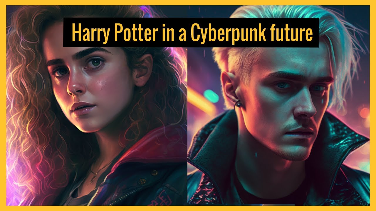Harry Potter in a Cyberpunk future