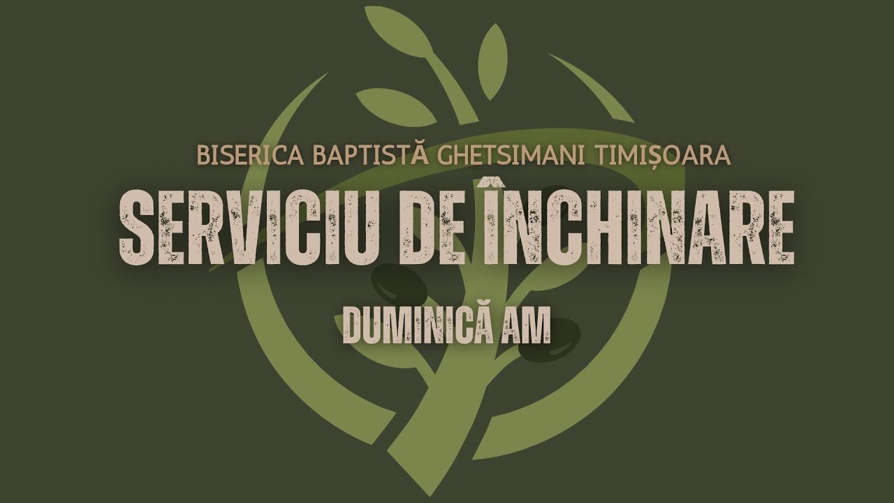 25 Ianuarie 2026 PM Biserica Baptistă Ghetsimani Timișoara