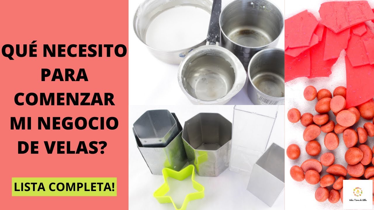 MATERIALES Para Hacer VELAS CASERAS 🗒 (Lista COMPLETA)