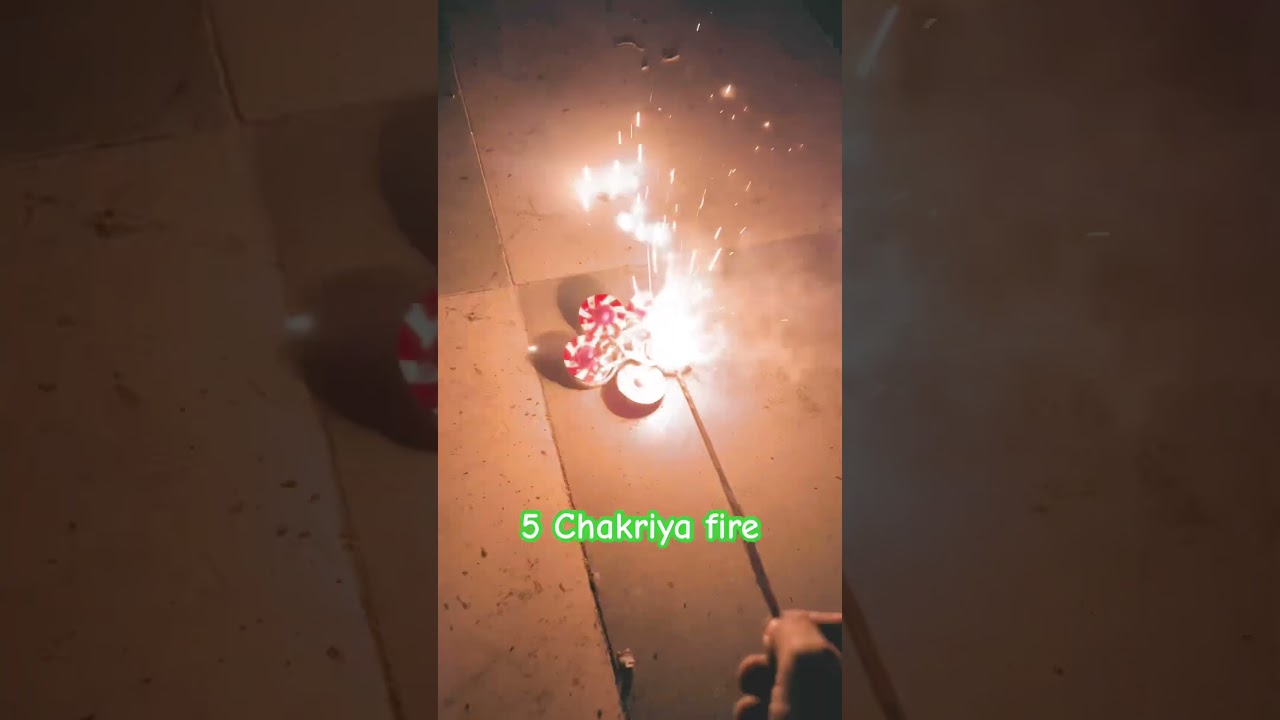 5 Chakri Ek Sath Fire 🔥 | Diwali Patake Masti 💥 | Amazing Firecracker Short Video