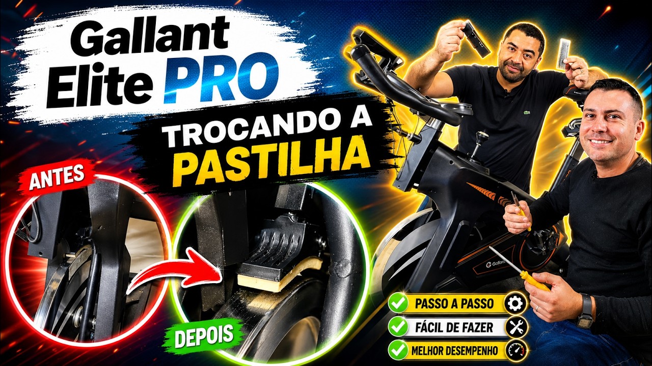 Gallant Elite PRO - Trocando a pastilha de freio [sapata + feltro]