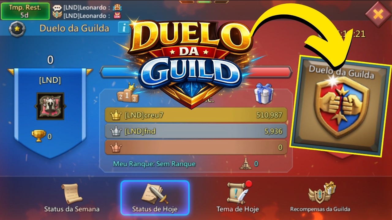 DUELO DE GUILD, PESQUISAS NOVAS NO LORDS MOBILE