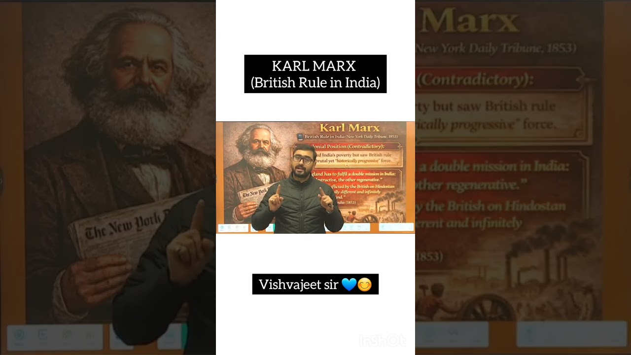 Karl Marx on British Rule in India #modernindia #indianhistory #upsc #conceptmines #vishvajeetsir