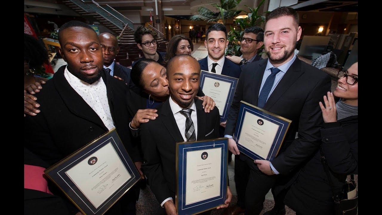 COMMUNITY MEMBERS RECEIVE TORONTO POLICE AWARDS: For acts of bravery & compassion.