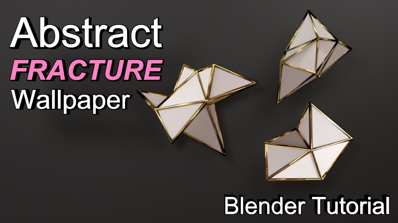 How to Make an Abstract Fractured (Object) Wallpaper in Blender