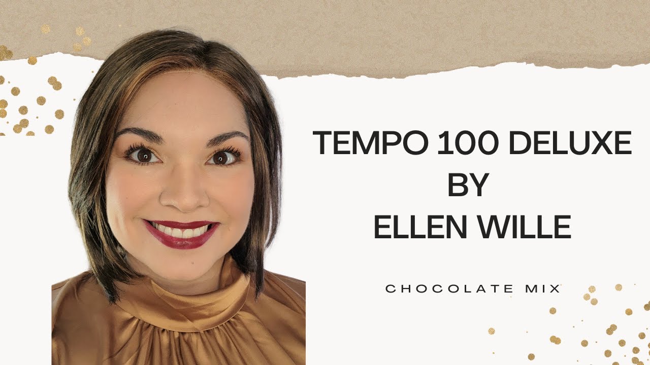 ELLEN WILLE | TEMPO 100 DELUXE wig review | CHOCOLATE MIX @wiglifewithjessica21