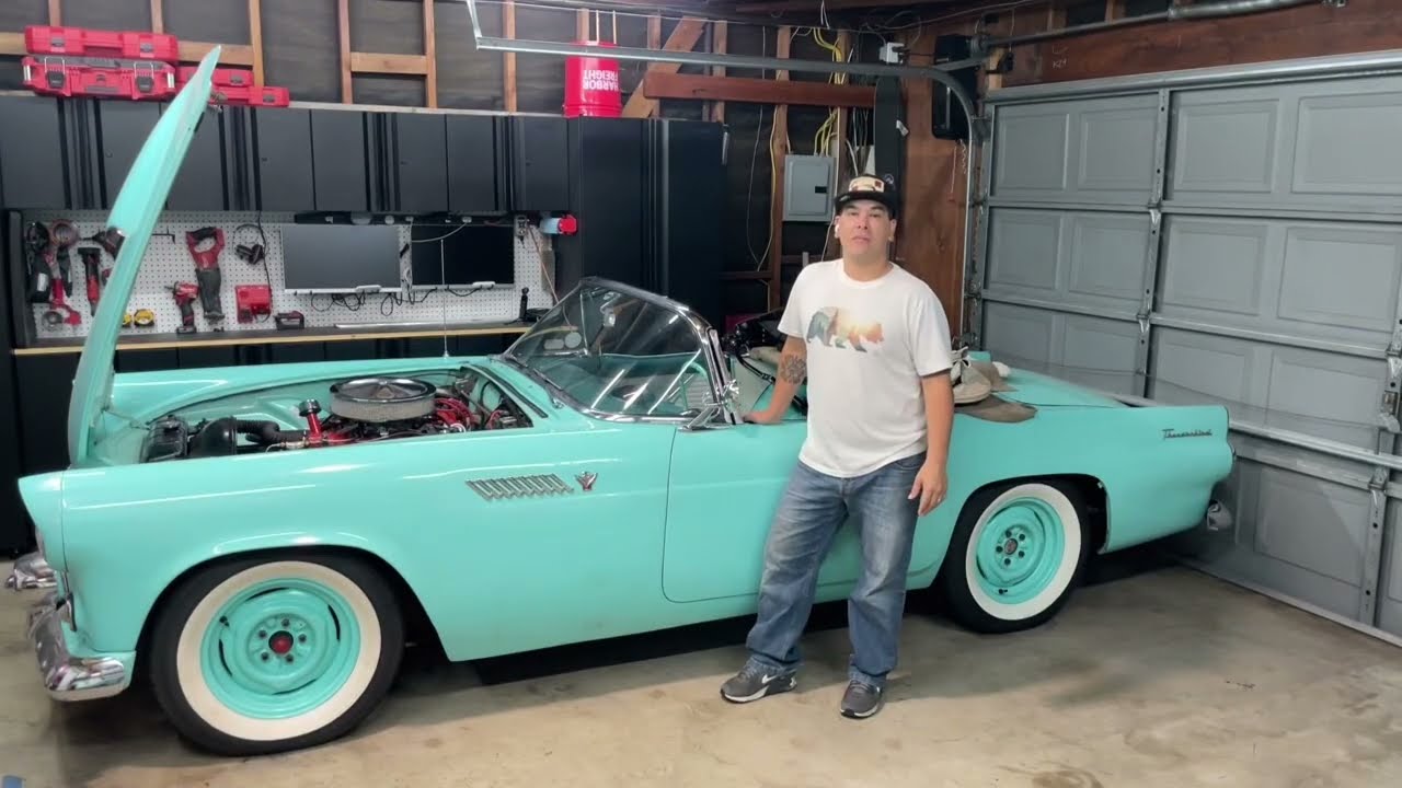 1955 Ford Thunderbird Interior kick panel replacement 