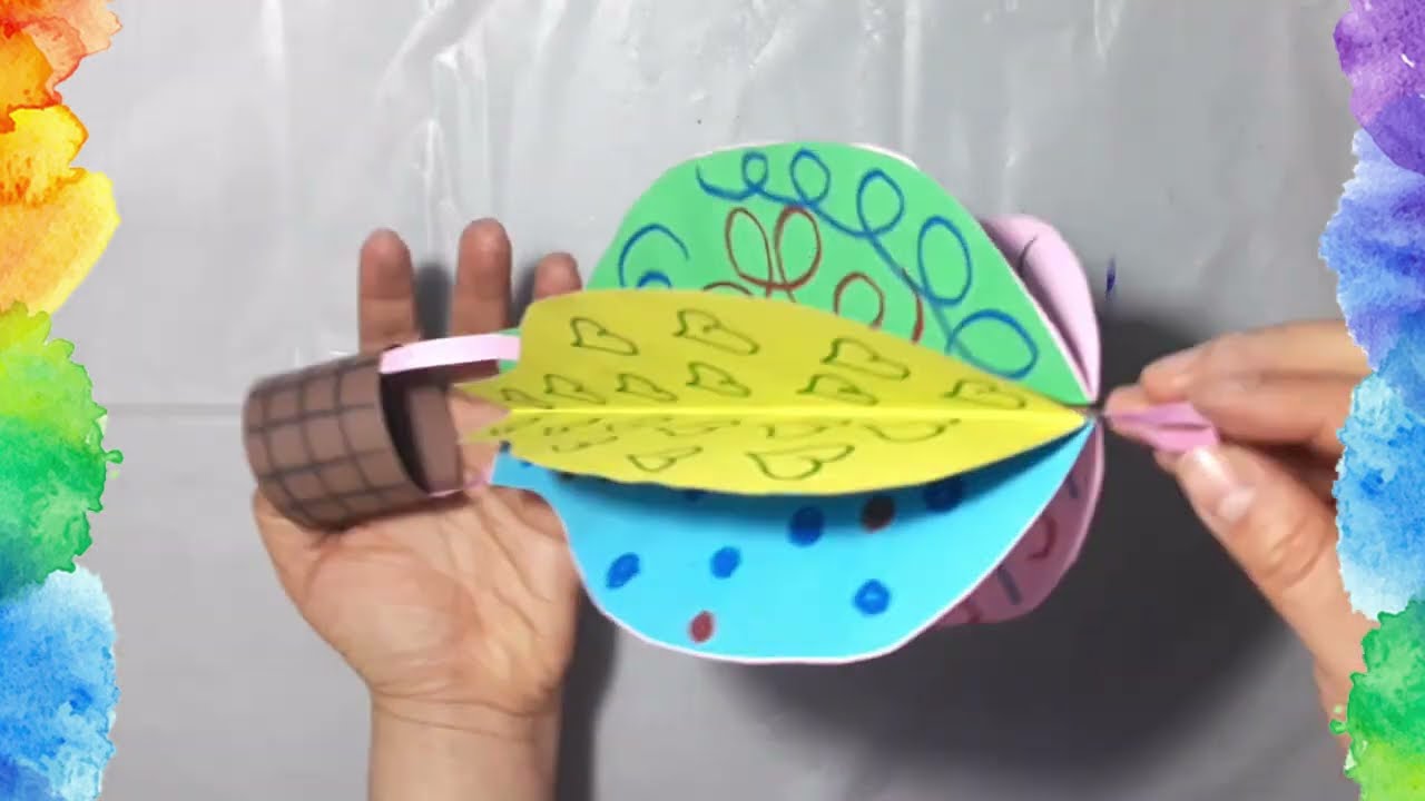 Globo kirigami con volumen - Actividad para TERCER GRADO